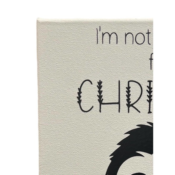 Sloth I'm not Moving for Christmas Canvas 8x10 - Gift for Animal Lovers - Picture 2 of 5